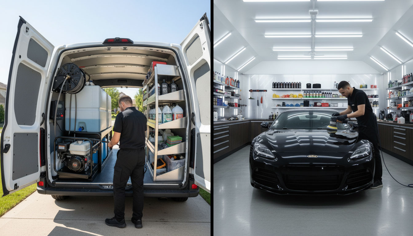 Hybrid detailing business model