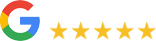 5 Stars on Google